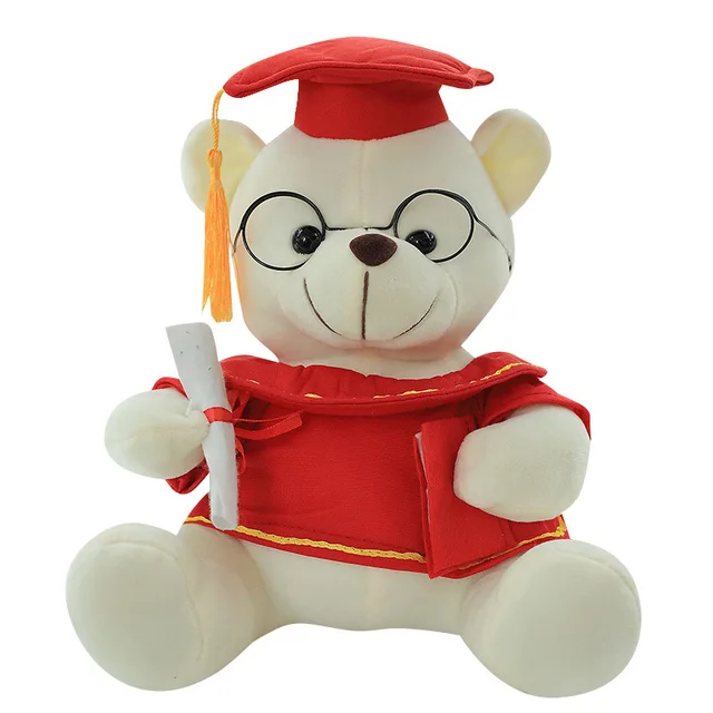 Factory direct sales plush toy creative doctor bear doll graduation season gift can add LOGO custom batch