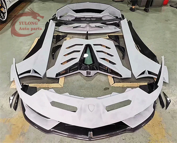 For Aventador Lp Upgrades Svj Style Dry Carbon Fiber Body Kit For Lamborghini Aventador Lp