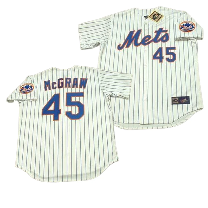 Wholesale Men's New York 33 MATT HARVEY 36 JERRY KOOSMAN 41 TOM SEAVER 42  ROGER McDOWELL 57 JOHAN SANTANA Baseball Jersey Stitched S-5XL From  m.