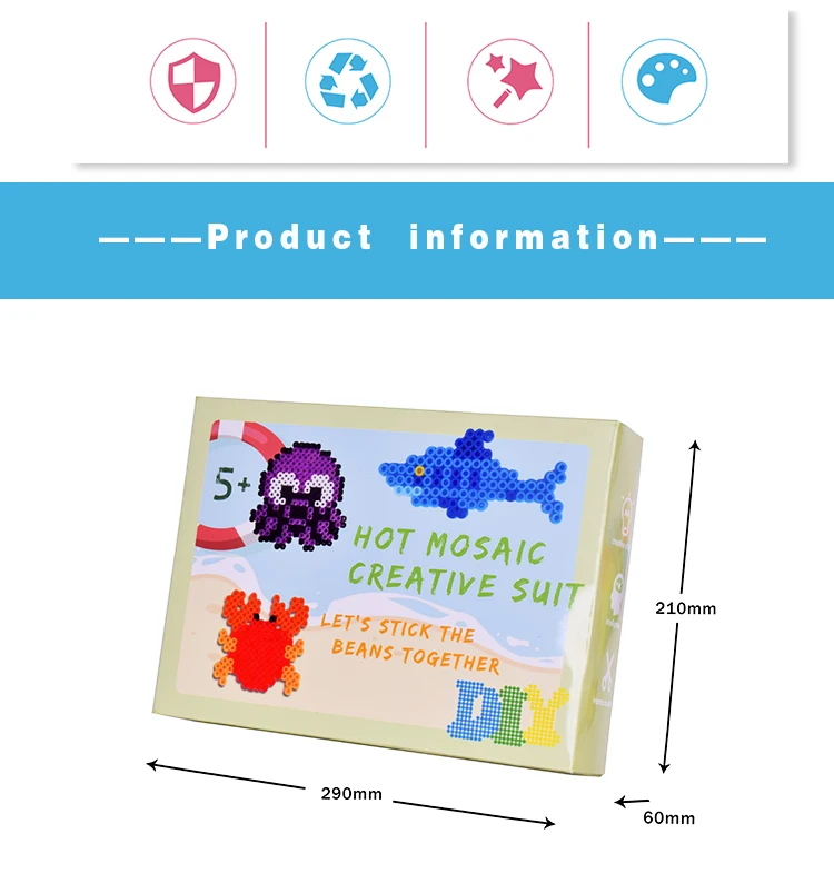 Good Promotional Eco Friendly Colorful 5 Mm Hama Ironing Diy Beads