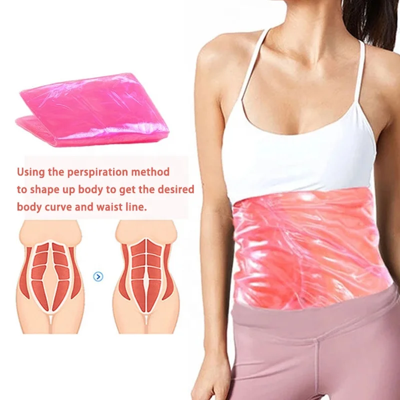 Wholesale Plastic Wrap Reusable PVC Sauna Sweat Waist Trimmer Belt Slimming  Belt Sauna Sweat Wrap Plastic Wrap for Weight Loss