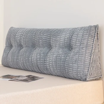 Cheaper Fahion Upholstered Multifunctional Custom Triangular Wedge Headboard Bedside Cushion Pillow
