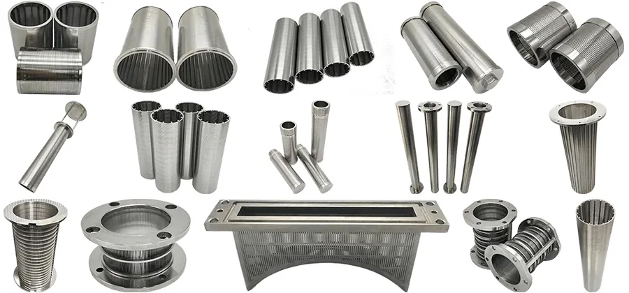 product-750-350 Johnson Wedge Wire Continuous Slot Filter Tube SS304 wedge wire screen Johnson filter strainer drum