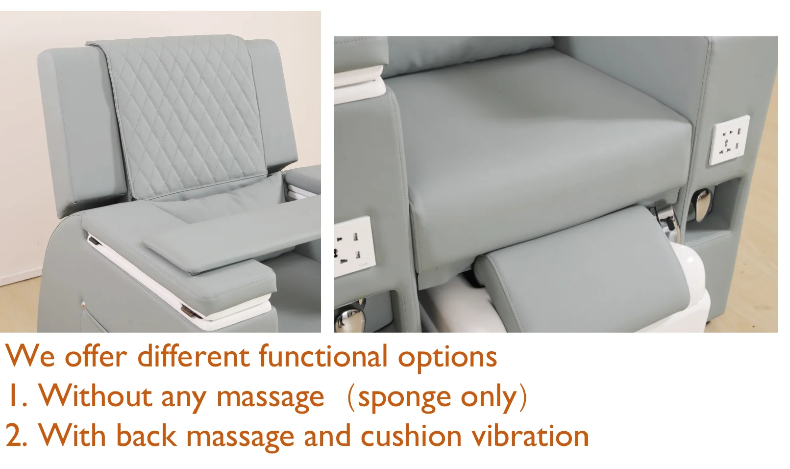 Luxury Salon Furniture Leather Foot Massage Chair With Bowl Shaped Foot