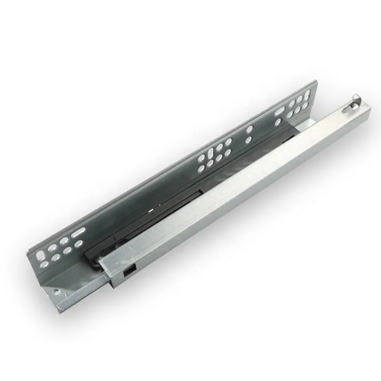 Full Extention Soft Close Slides Concealed Damper Guide Runner for Pulling Basket Computer Keyboard Drawer Slide