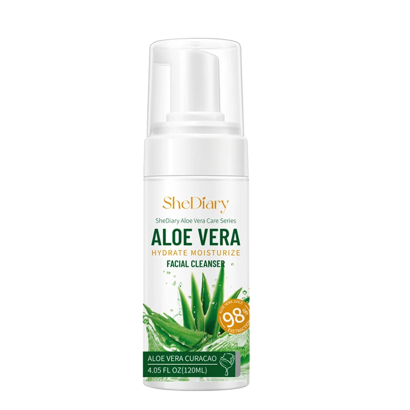 Espuma limpiadora facial de aloe vera