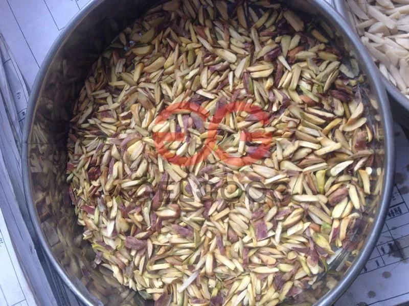 Almond Badam Strip Cutting Machine Nut Silvering Machine