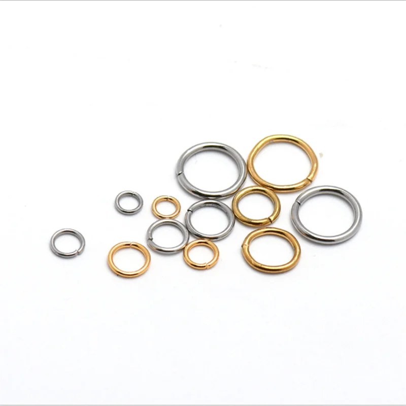 Stainless Steel Single Ring Hand-Connected DIY Necklace