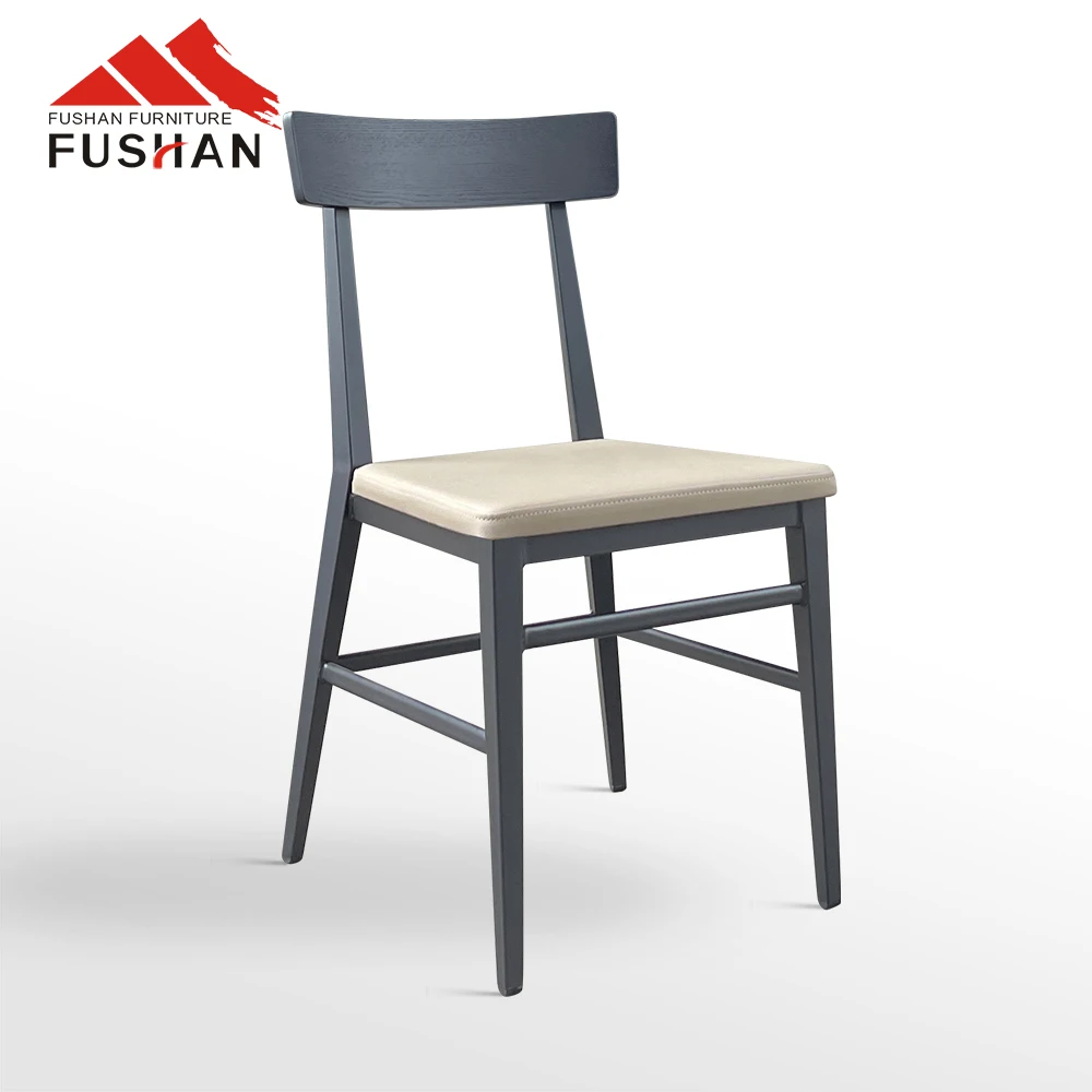 Modern Industrial Style Restaurant Cafe Chair Metal Frame With Hard Back Leisure Dining Set Chair For Coffee Shops