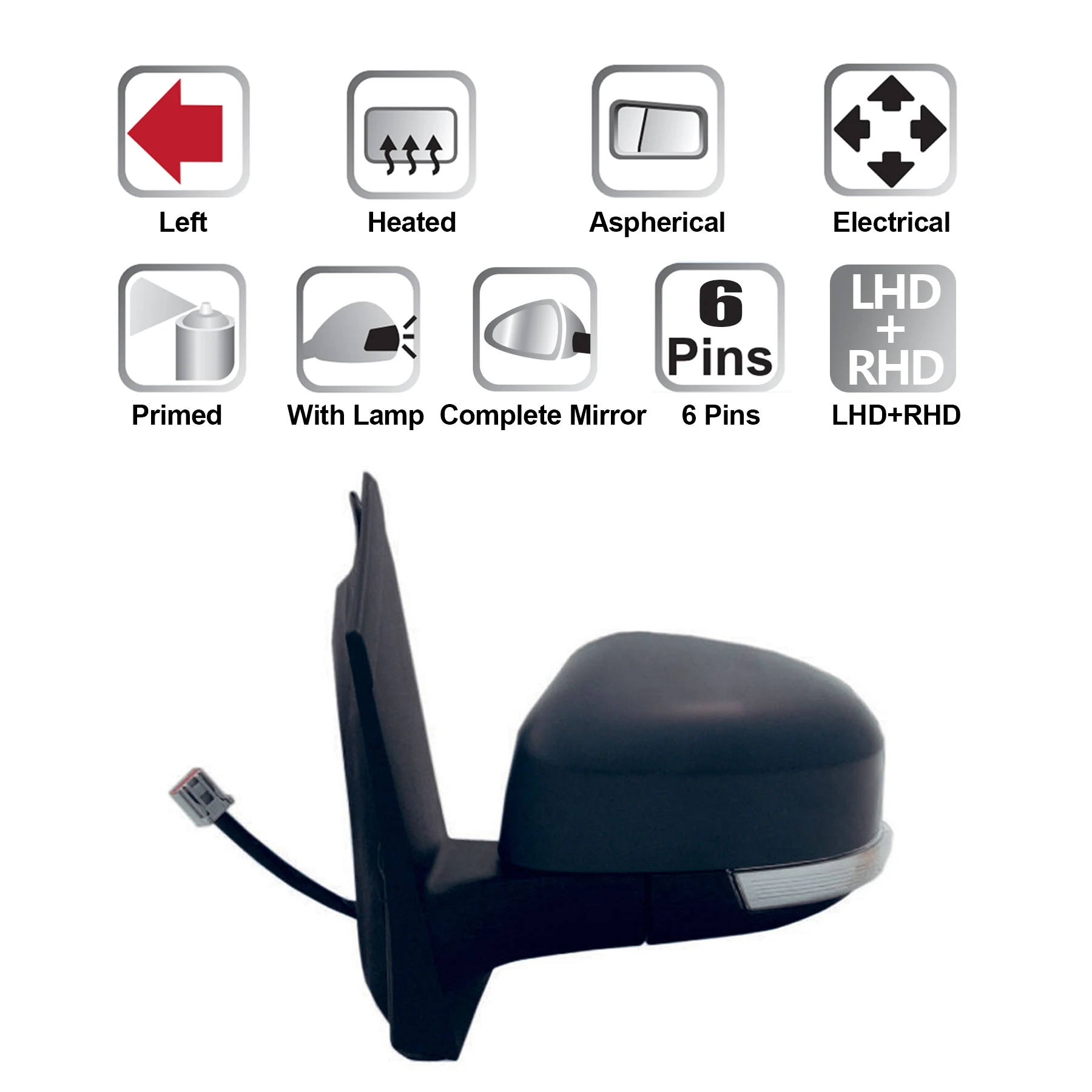 Left Side Car Rearview Mirror For Ford Focus Mk.2 20082011 Buy Side