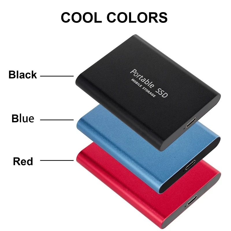 Portable  8TB Type-C USB 3.0 SSD External Hard Drive