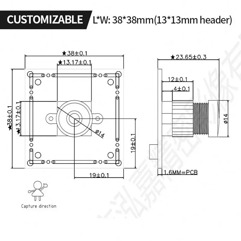 1Megapixel 720P HD USB Camera Module BF314ACS driver free support linux Android Windows