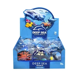 EPT 36Pcs Plastic Ocean Animals Sea Creatures Small Animal Figures Assorted Mini Plastic Animal Figurines Toy
