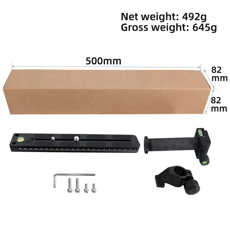 Support De Fixation Pour Objectif Appareil Photo 19 Mm - Aluminium - Longueur 159 Mm - Pour Trépied, Stabilisation
