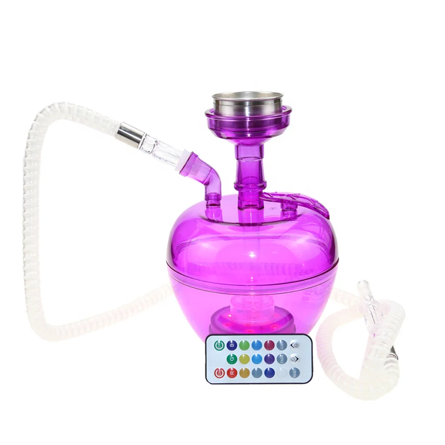 China Apple Shape Acrylic Shisha Portable Electronic Hookah With Led Light Buy China Shisha Hookah Shisha Hookah Shisha Portable Hookah Product On Alibaba Com