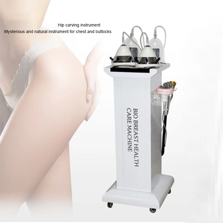 Vacuum negative pressure technology chest stand quite buttock shaper therapy cupping machine