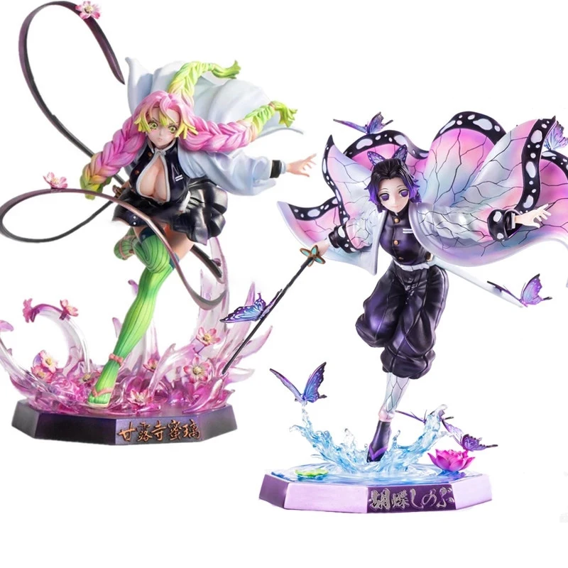 Figura Action Demon Slayer – Kanroji Mitsuri 22 Cm, In PVC, Collezionabile, Regalo Per Fan Di Kimetsu No Yaiba