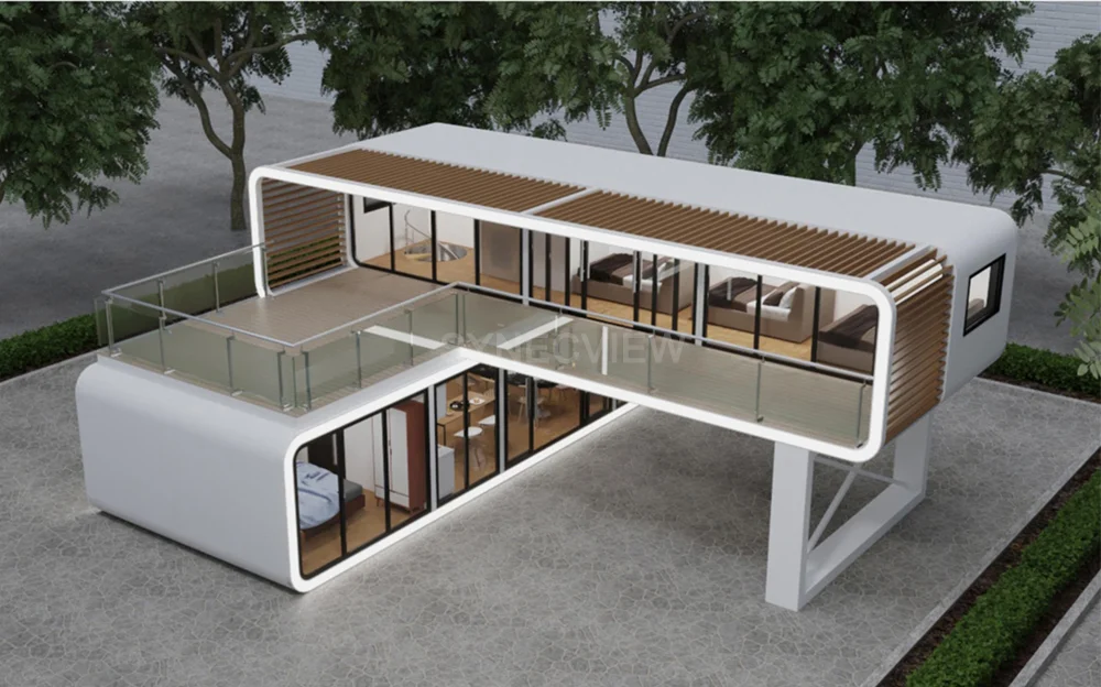 2024 Furnished 20ft 40ft Apple Cabin Single Story Apple Pod Space