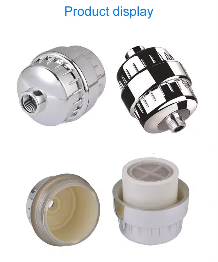 2024 Best Detachable Activated Carbon Block Cleaning Mini Vitarain Filtro Ducha Shower Filter for Hair for Chlorine and Fluoride