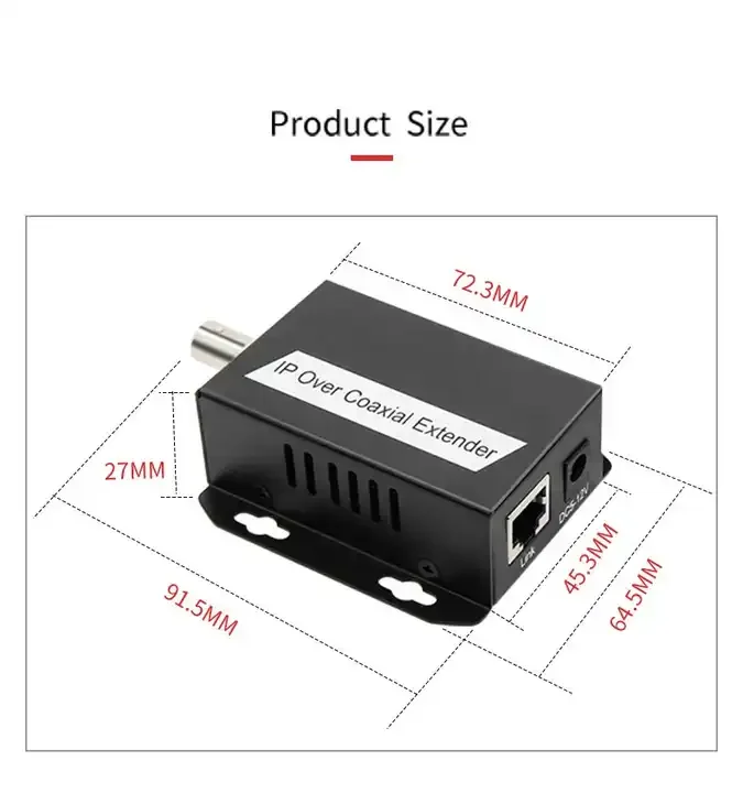 Surveillance Camera Network Signal Extender RJ45 to BNC