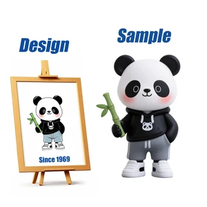 Shengye Factory Cartoon Panda Teddy Bear Anime Collection Vinyl Resin Model Statue Doll Mystery Box Action Figurine Cartoon Toy