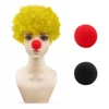 Fans sporting yellow afros