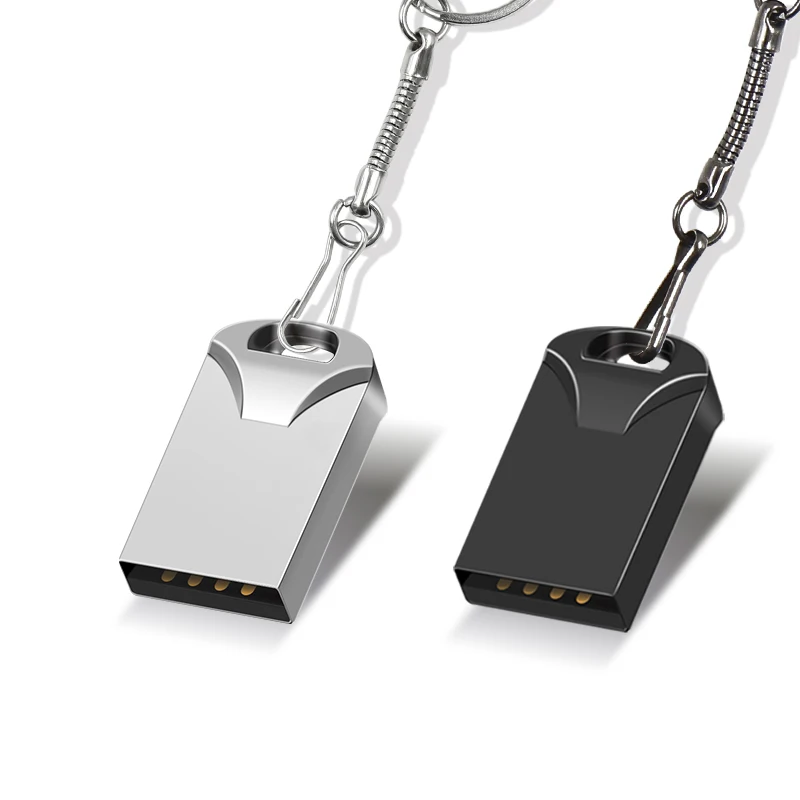 Real Mini Metal Tiny Usb Flash Drive Usb 2.0 4gb 8gb 16gb 32gb Pen Drive Memory Flash Card Memory Disk Usb Stick Key - ANKUX.COM