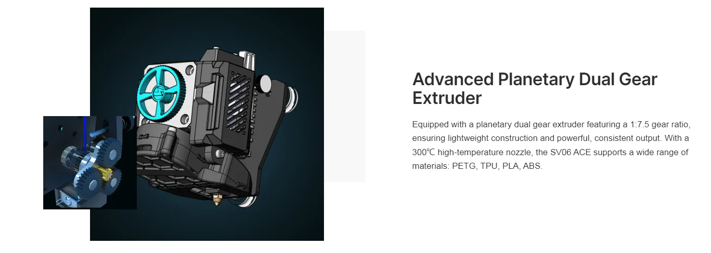 Sovol Newest Arrival SV06ACE 600mm/s High Speed-Full Auto Leveling 3D Printer Klipper based Fully Open Source for Christmas