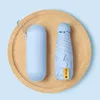 Mini 50-fold 6-rib capsule umbrella - Serenity Blue