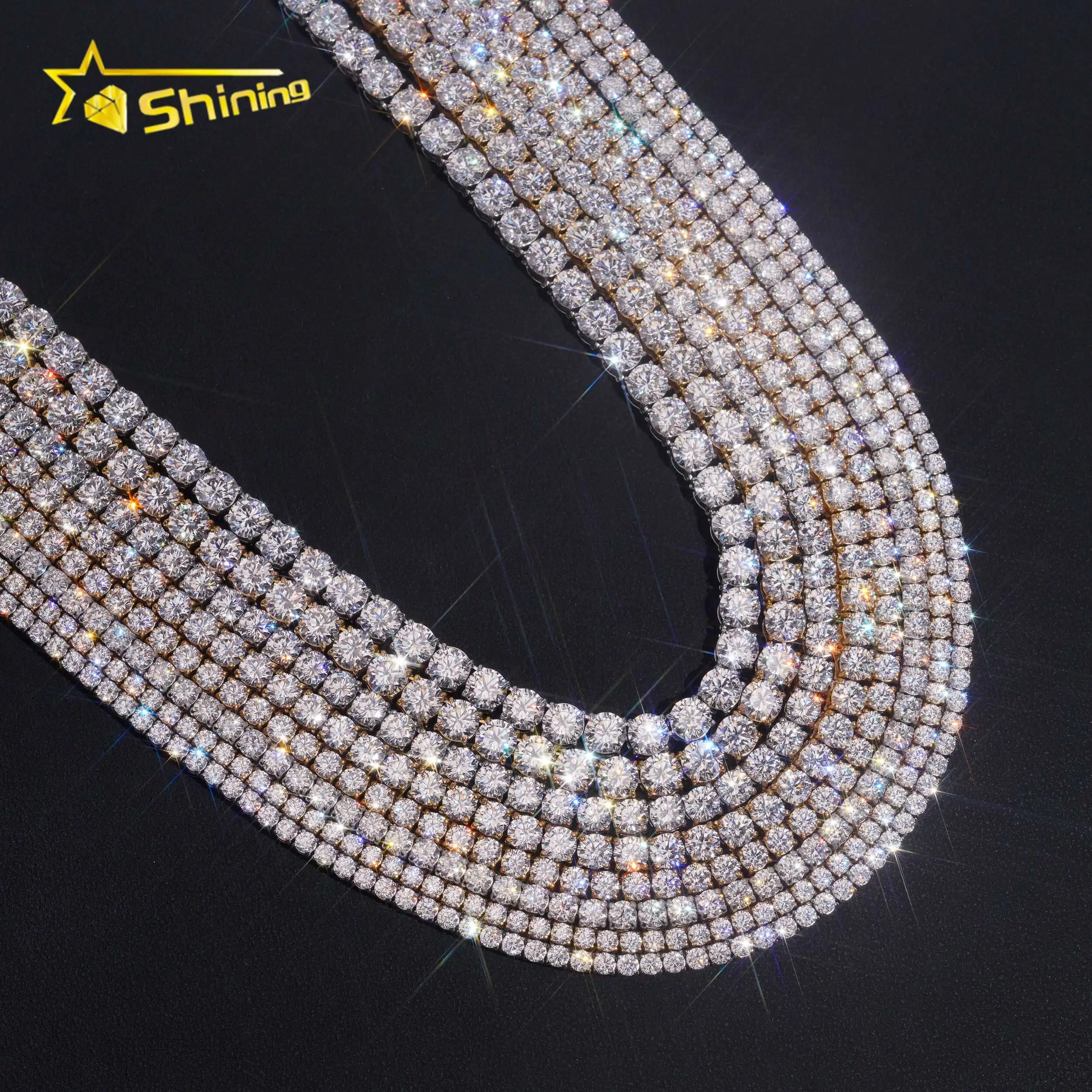 卸売価格 3mm 4mm 5mm 6mm CZ テニスチェーン ステンレススチール 