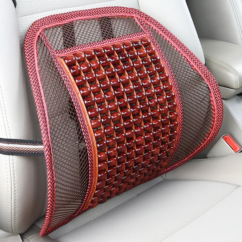 Wooden Bead Car Seat Cushion Lumbar Support - China Car Seat Cushion and Car  Seat Cover