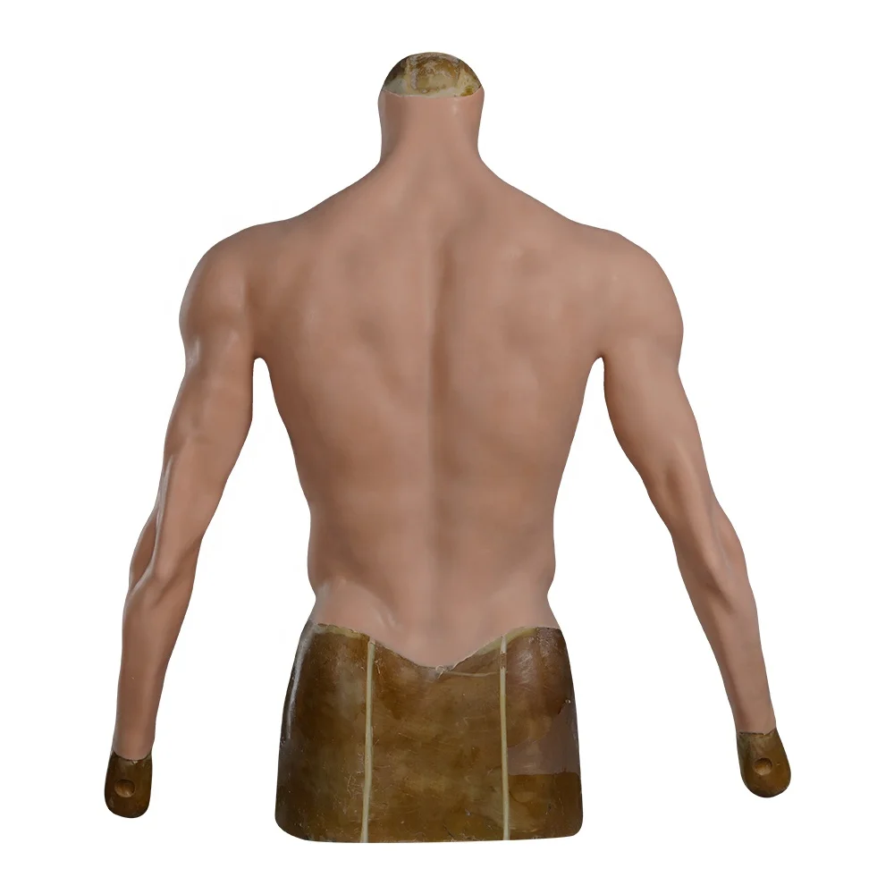 Artificial Abs for Men Realistic Chest Silicone Fake Muscle Suit With Arms Male Cosplay Costume Transvestite Crossdresser