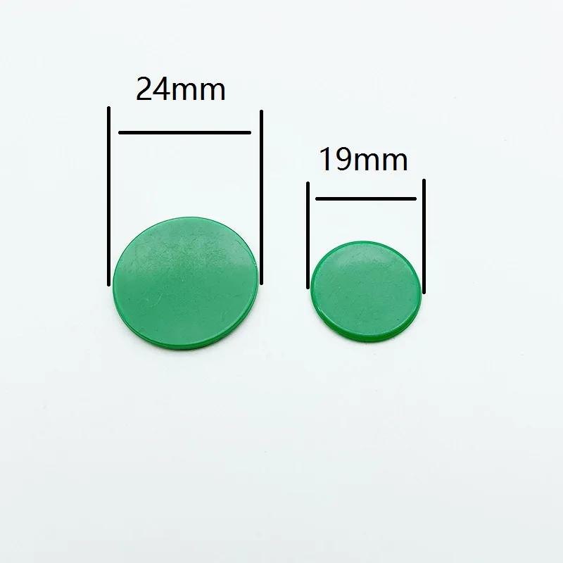 Оптовая продажа, пластиковые круглые чипы для обучения школьным играм, 19 мм/24 мм, чипы для игры в бинго и покера