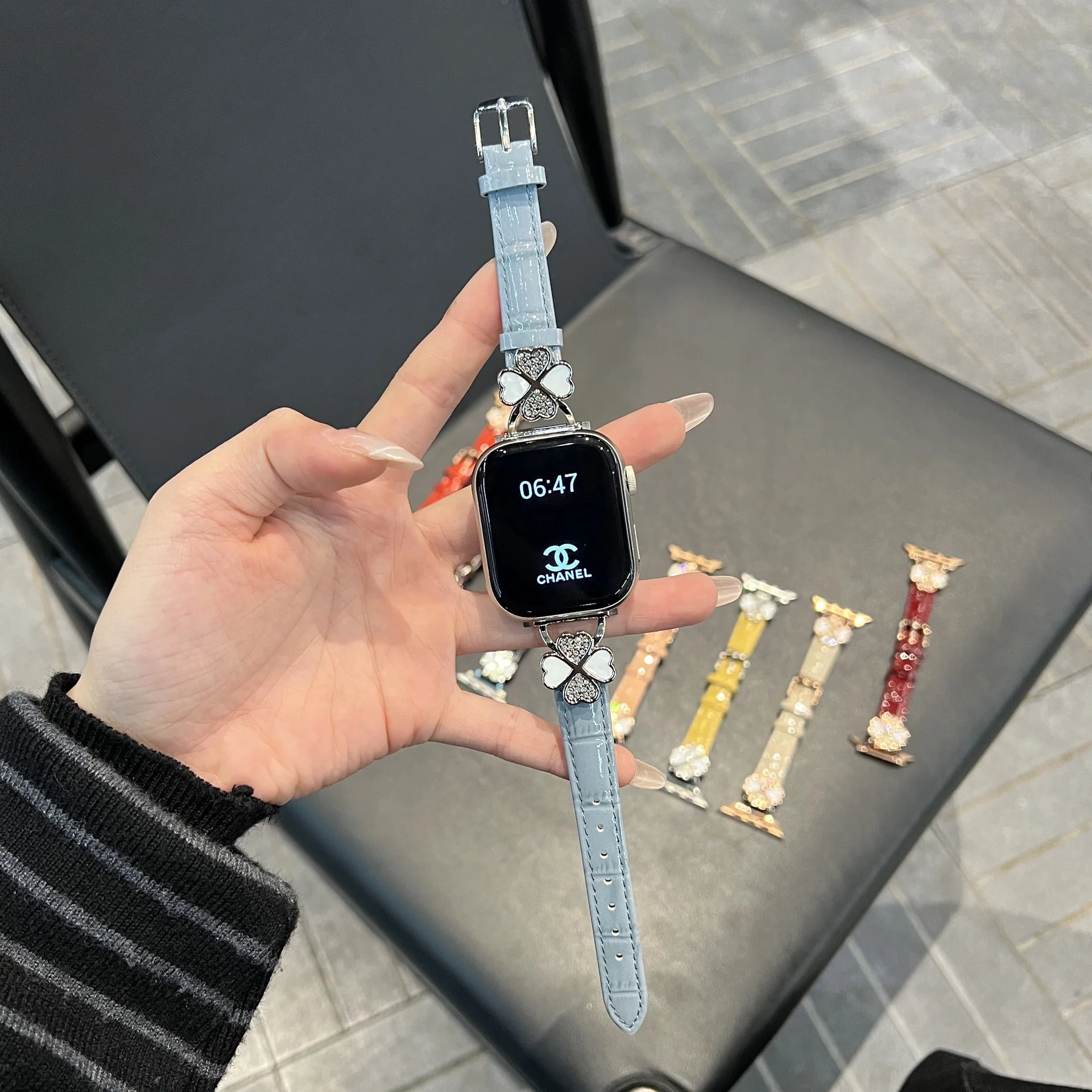 Ice sea blue - Silver buckle