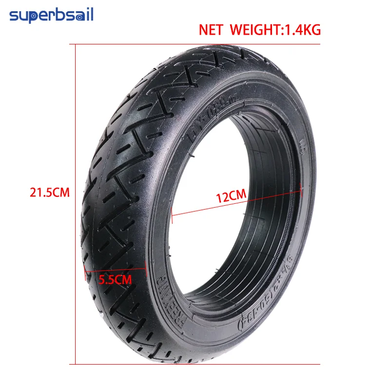 Superbsail 8 1/2x2 Solid Tire For Zero 8/9 Series INOKIM Light Scooter Tubeless Tire Anti-Punctured Honeycomb tyre details