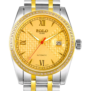 Royal Elegance Luxury Classic Automatic Mechanical Watch Luminous Pointer Dial Power Reserve Charm Stainless Steel Band ETA