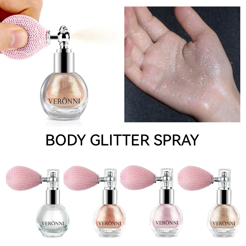 Glitter Spray Body Sparkly Shimmery Glow for Hair Body