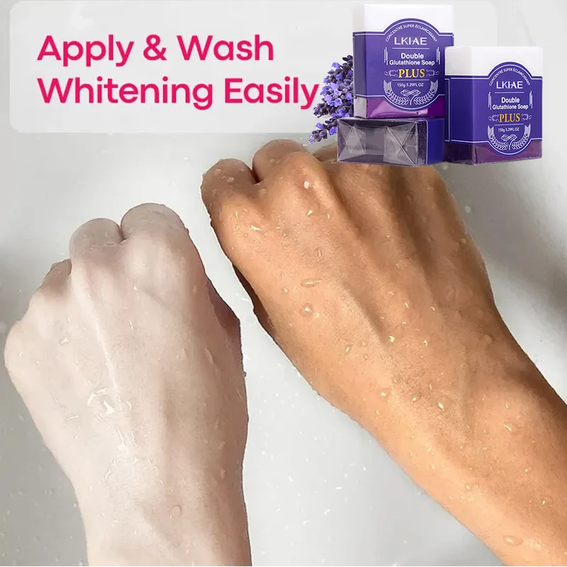Double-Glutathione Niacinamide Super Whitening Bleaching Handmade Natural  Face Soap for the Skin