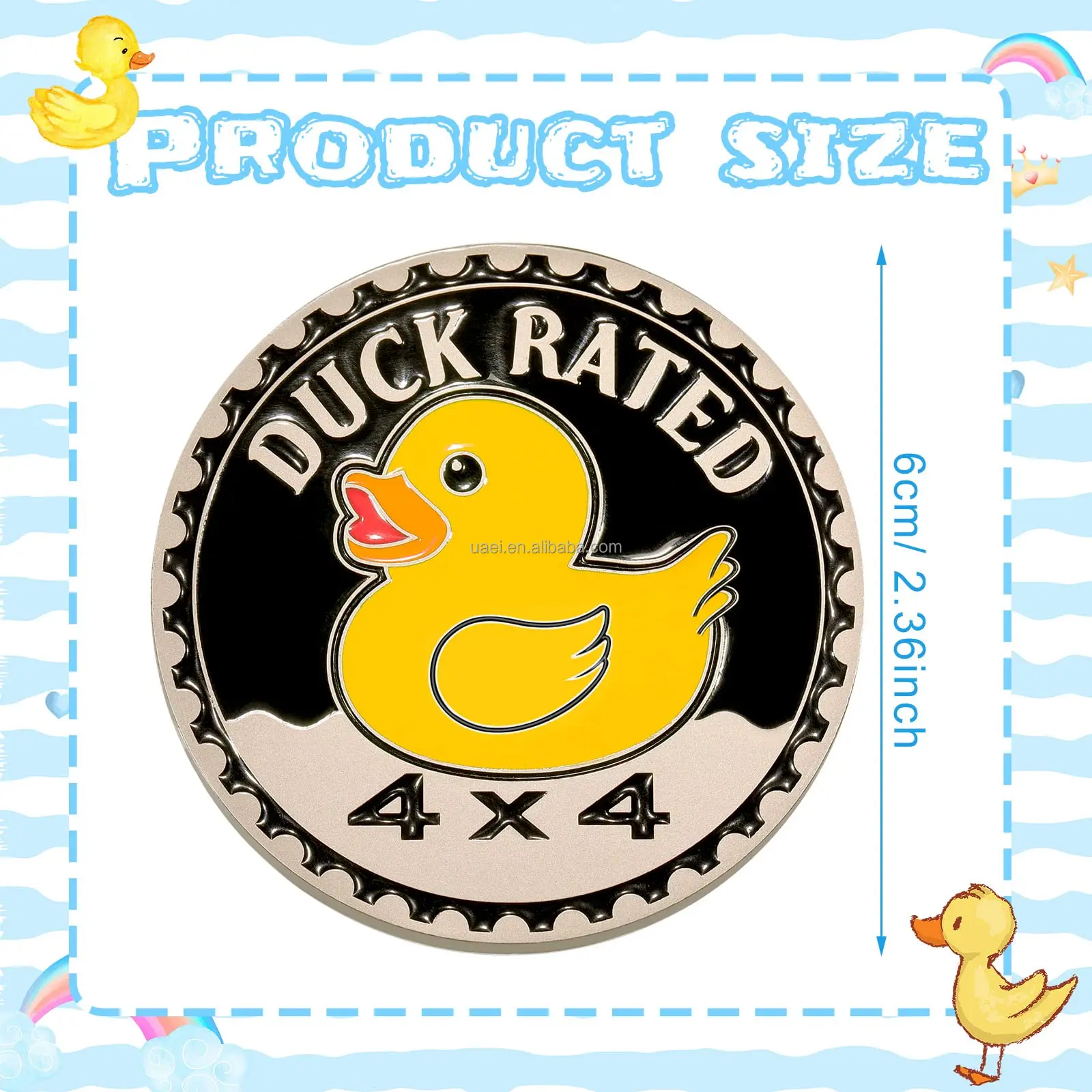Duck Sticker for Truck - Duck Rated Jeep Badge