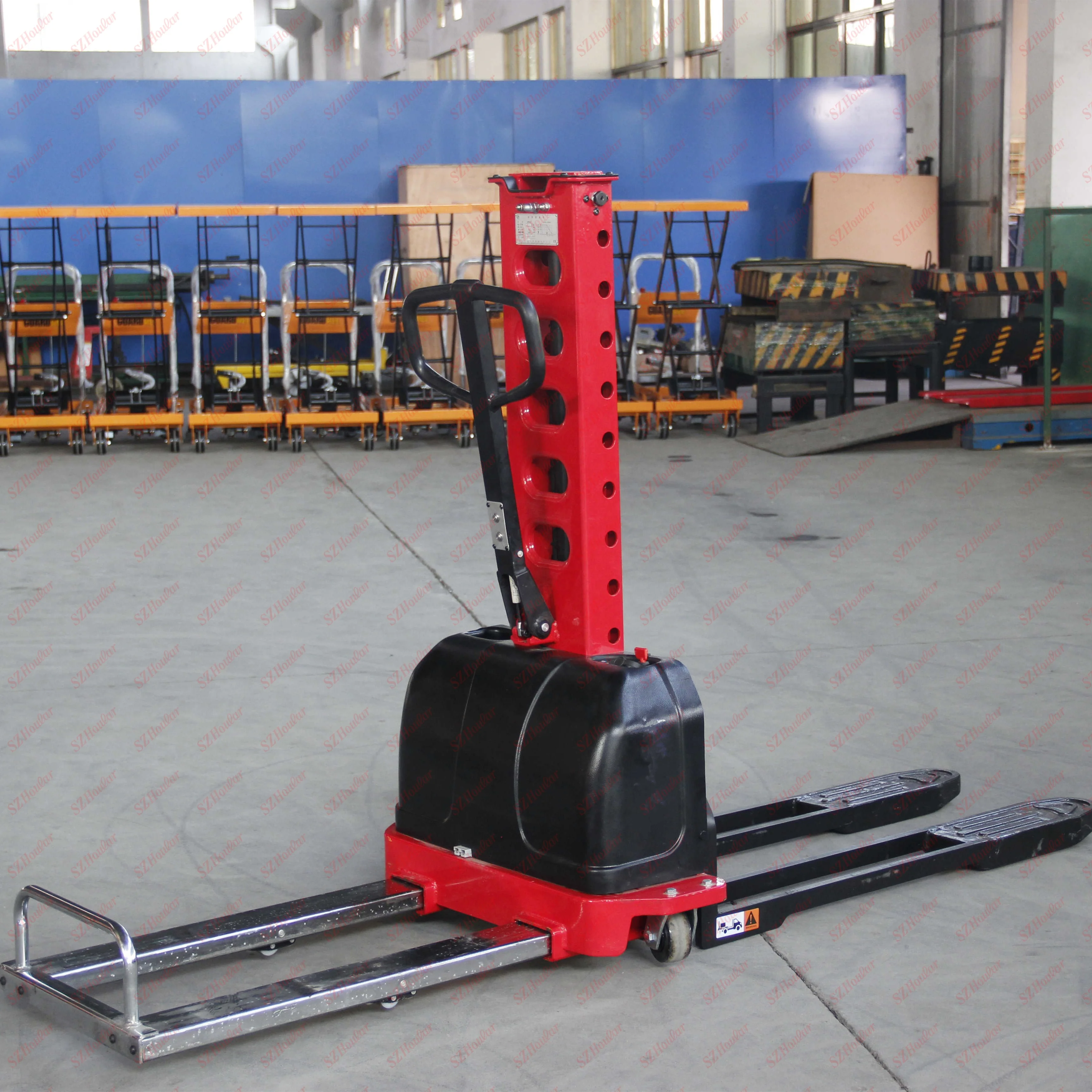 500kg Self Loading Stacker Portable Self Loading Pallet Stacker Self Lift Electric Stacker