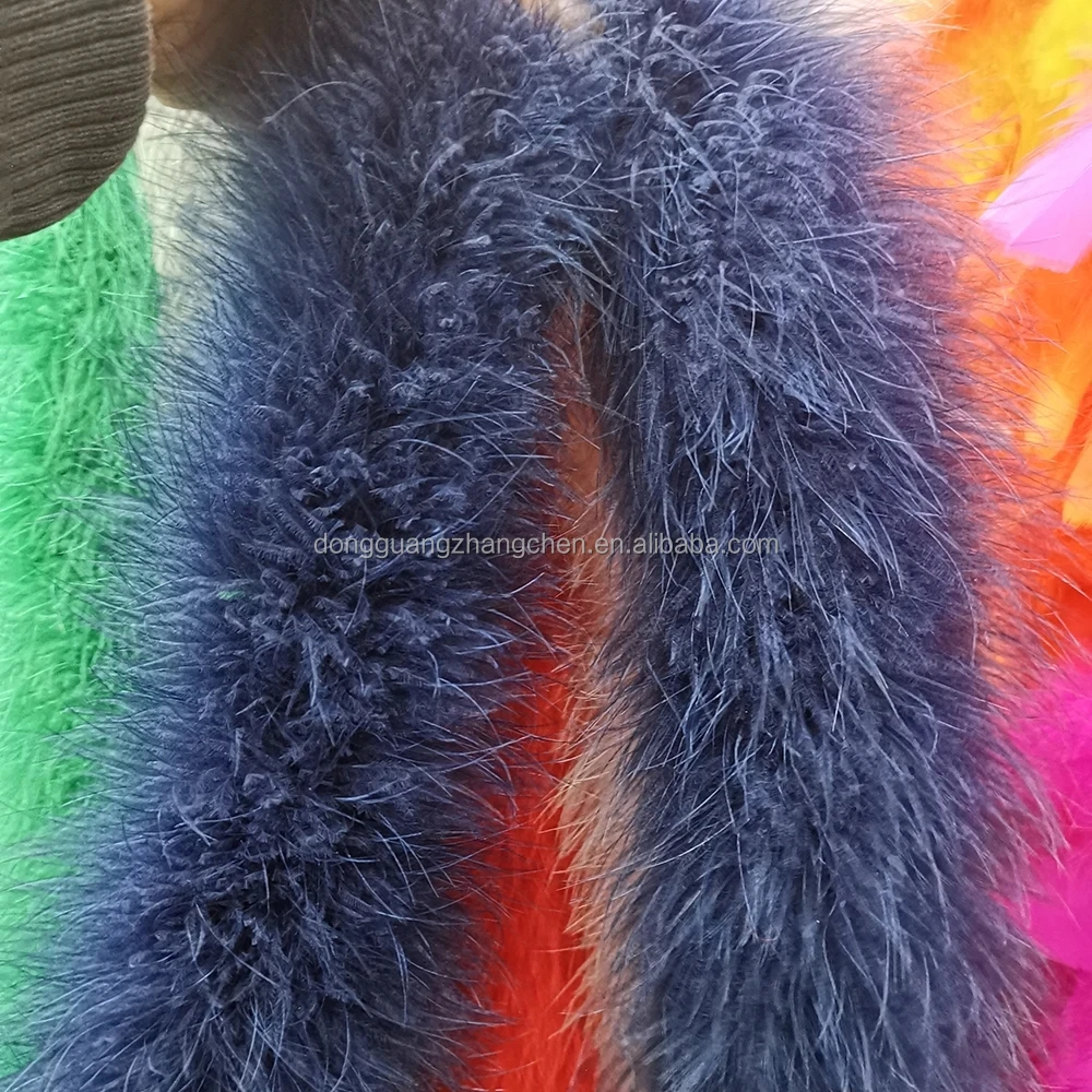 40g Soft White Marabou Feather Boa 2 Meters Natural Turkey Plume Scarf  Bleached Pattern Party Costume Clothing Decoration