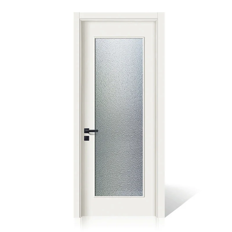 Aluminum alloy bathroom wooden doors designs for houses interior modern style toilet door glass sliding shower doors with fiber