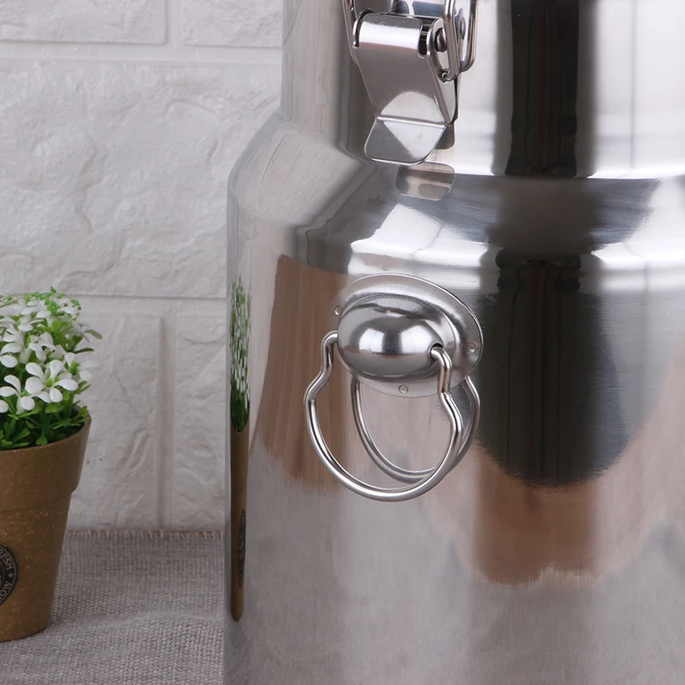 Factory Direct Sales Stainless Steel 5L Sealing Can Bucket Seal Pot Milk Can with Best Sealing Lid_2