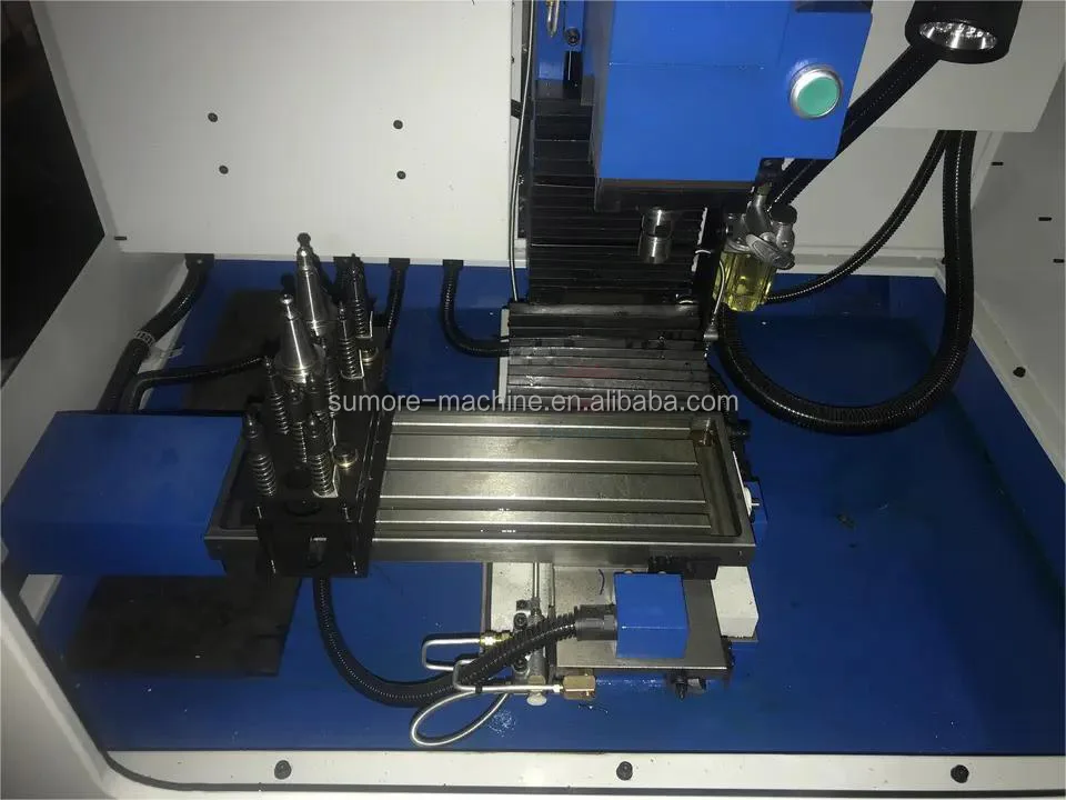 3軸 CNCフライス 200V 半自作 PC・モニター・マッハ3付き マッハ/シーメンスシステムミニCNCフライス盤Sp2213Aデスクトップ垂直3