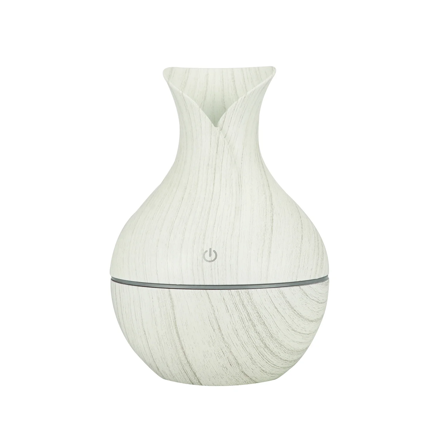 Hot Sale 130ml Mini USB Humidifier Wood Grain Touch Sensor Switch  LED Light Cotton Stick  Essential Oil Aroma  Diffuser