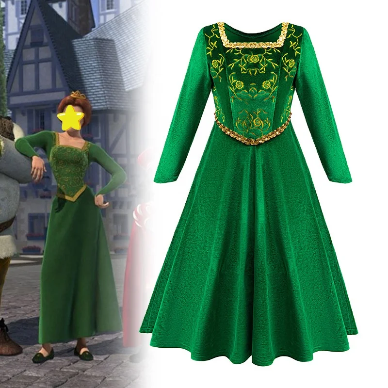 Halloween Costumes - Monster Shrek & Princess Party Dress