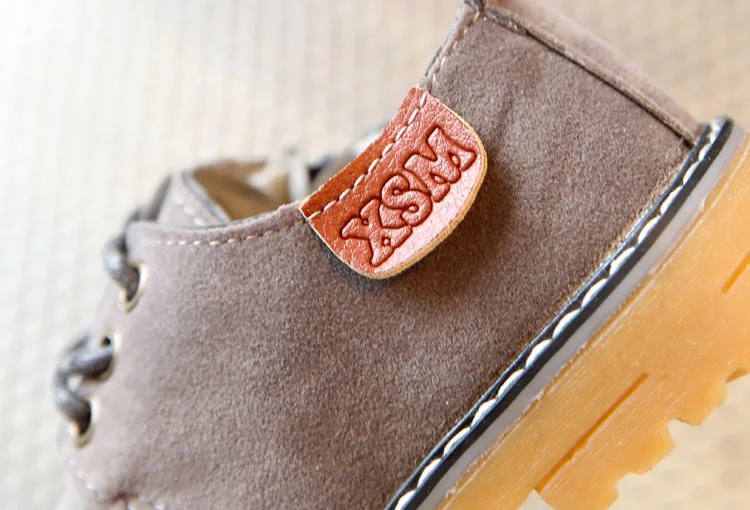 Детская повседневная кожаная обувь для мальчиков и девочек, британская износостойкая кожаная обувь в стиле ретро с большим носком, детская обувь