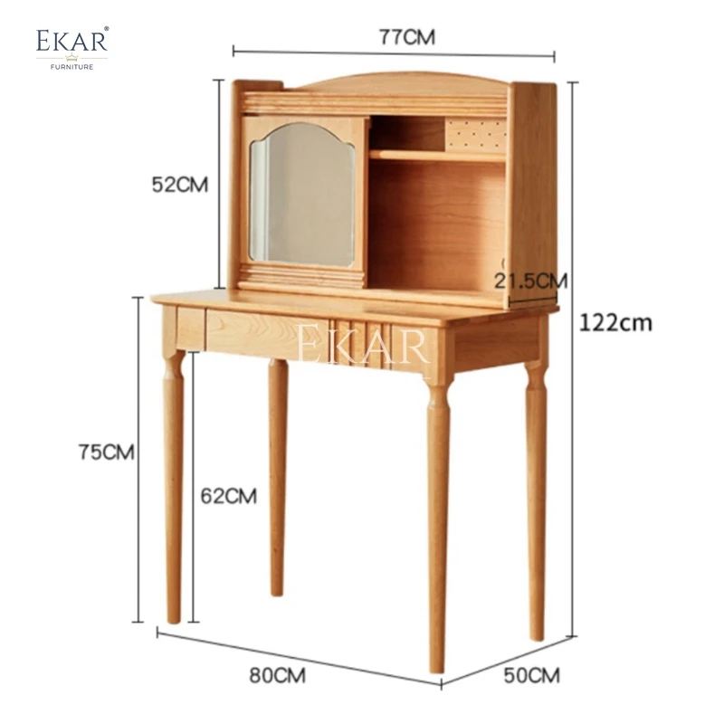 product new design modern bedroom furniture natural wood dressing table-65