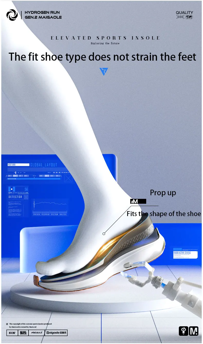Height Boosting Insoles Comfort Shock Absorbing Lift Pads
