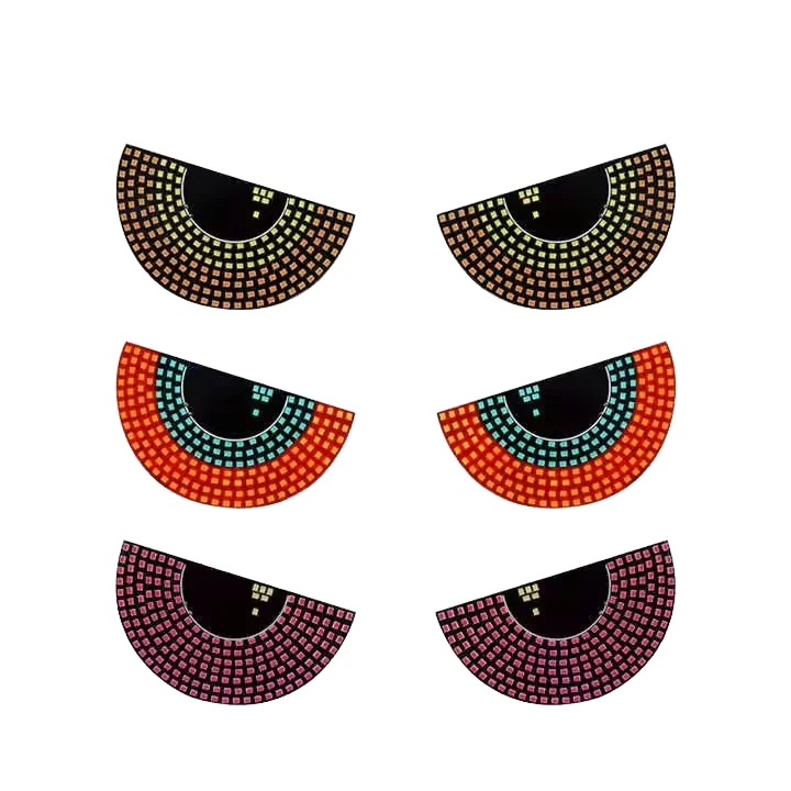 Demon Eye LED Decorative Light Truck 11 Modes USB Big Eye Light 6V/12V Options Rear Position Flashing Personalized Decoration